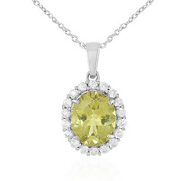 Collier en argent et Apatite dorée