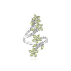 Bague en argent et Péridot