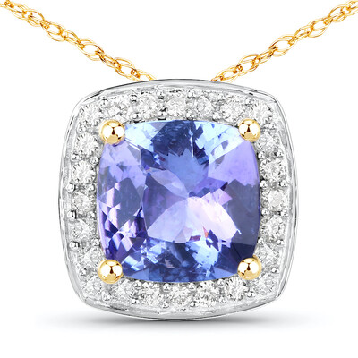 Collier en or et Tanzanite