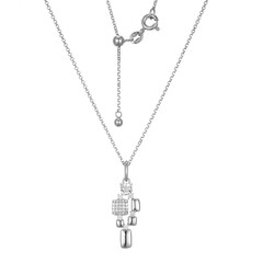 Collier en argent et Topaze blanche (Adela Silber)