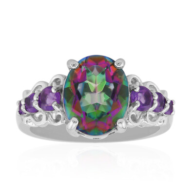 Bague en argent et Quartz mystique