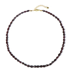 Collier en argent et Rhodolite du Rajasthan