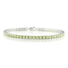 Bracelet en argent et Péridot