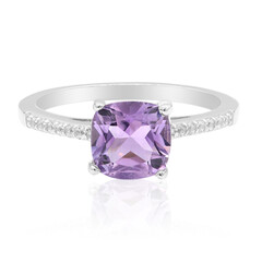 Bague en argent et Améthyste