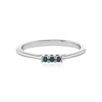 Bague en argent et Diamant bleu I3