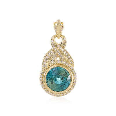 Pendentif en or et Zircon de Ratanakiri (de Melo)