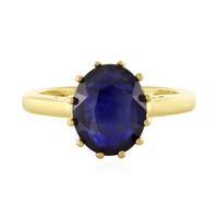 Bague en argent et Saphir bleu de Madagascar