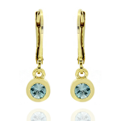Boucles d'oreilles en argent et Zircon de Ratanakiri