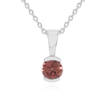 Collier en argent et Zircon rose