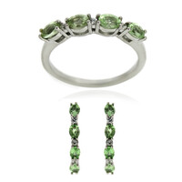 Bague en argent et Grenat Tsavorite