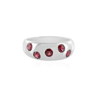 Bague en argent et Spinelle rouge noble