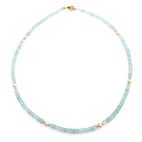 Collier en argent et Aigue-marine du Brésil