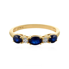 Bague en argent et Spinelle bleu roi