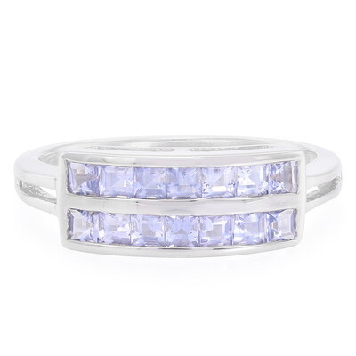 Bague en argent et Iolite de Madagascar