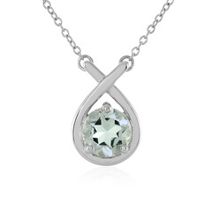 Collier en argent et Améthyste verte