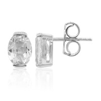 Boucles d'oreilles en argent et Topaze blanche