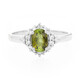 Bague en argent et Tourmaline cuprifère