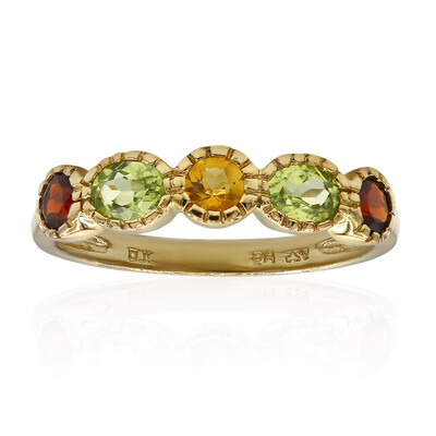 Bague en argent et Péridot