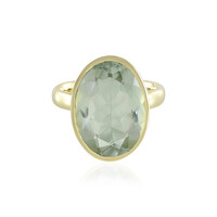 Bague en argent et Améthyste verte