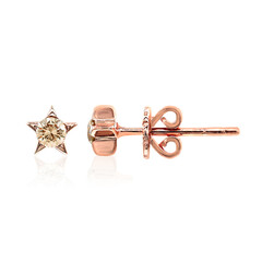Boucles d'oreilles en or et Diamant rose de France SI1 d'Argyle 