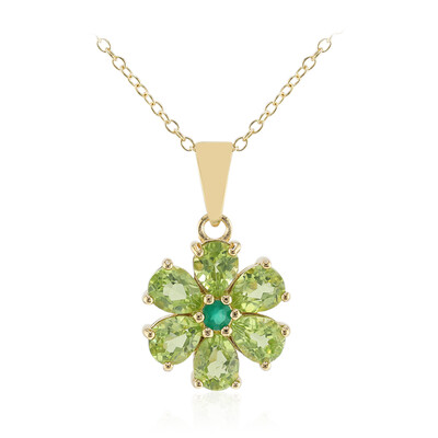 Collier en argent et Péridot de Birmanie