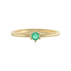 Bague en argent et Emeraude de Colombie