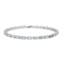Bracelet en argent et Topaze bleu ciel