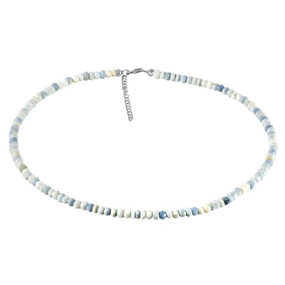 Collier en argent et Opale bleue