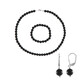 Parure en argent et Onyx noir