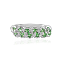 Bague en argent et Tsavorite de Tanzanie