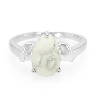Bague en argent et Howlite