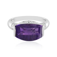 Bague en or et Améthyste de Zambie (SUHANA)
