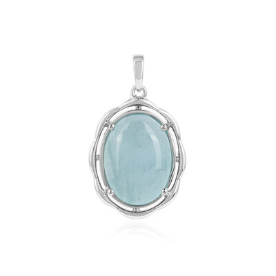 Pendentif en argent et Aigue-marine