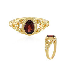 Bague en argent et Grenat du Mozambique