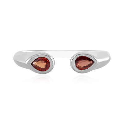 Bague en argent et Rubis de Tanzanie (Adela Silber)