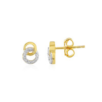 Boucles d'oreilles en argent et Diamant I2 (I)