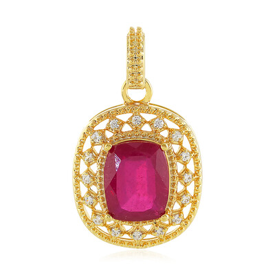 Pendentif en argent et Rubis de Madagascar