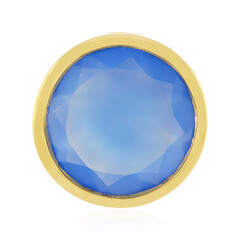 Pendentif en argent et Onyx bleu