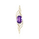 Pendentif en or et Améthyste de Sibérie (de Melo)