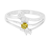 Bague en argent et Tourmaline cuprifère