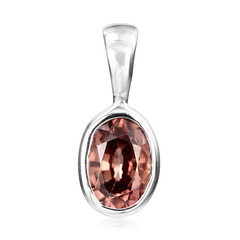 Pendentif en argent et Zircon orange de Mashawa