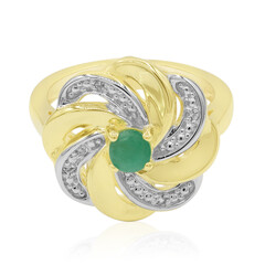 Bague en argent et Emeraude