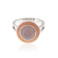 Bague en argent et Quartz rose