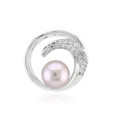 Pendentif en argent et Perle de culture d'eau douce argentée (TPC)