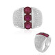 Bague en argent et Rubis de Madagascar (de Melo)