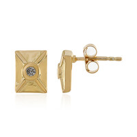 Boucles d'oreilles en argent et Diamant champagne I3
