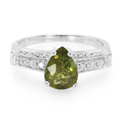 Bague en or et Tourmaline cuprifère
