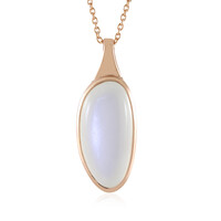 Collier en argent et Pierre de Lune blanche (KM by Juwelo)