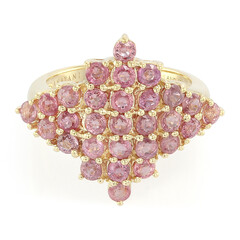 Bague en or et Saphir Padparadscha non chauffé (AMAYANI)