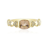Bague en or et Morganite AAA de Madagascar (de Melo)